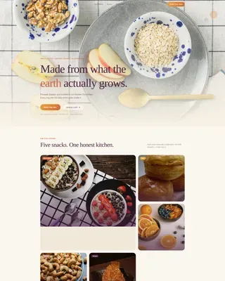 Ancient Grain Snacks | Free Website Template | Rocket