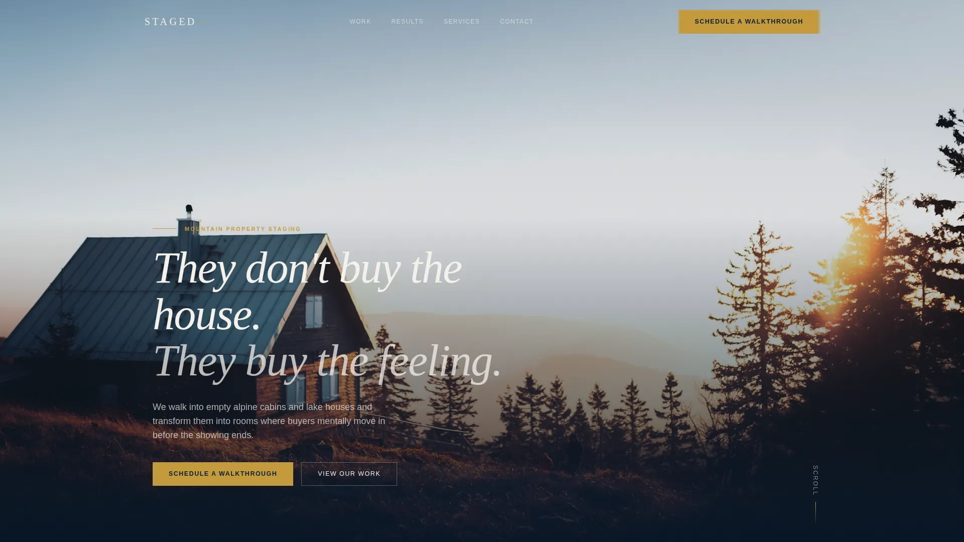 Mountain Property Real Estate Portfolio Website Template
