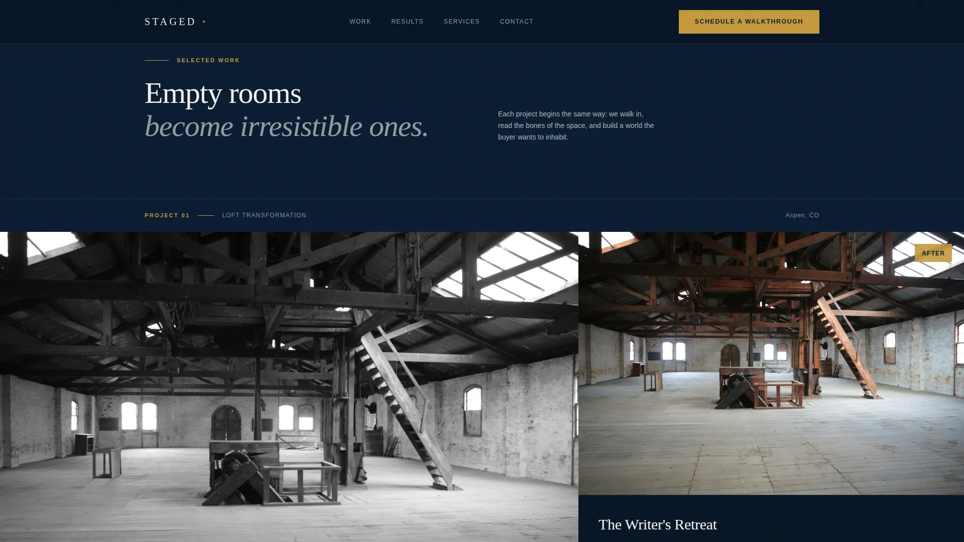 Mountain Property Real Estate Portfolio Website Template