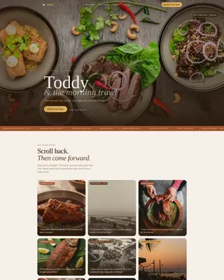 Regional & Specialty Restaurant Professional Website Template
