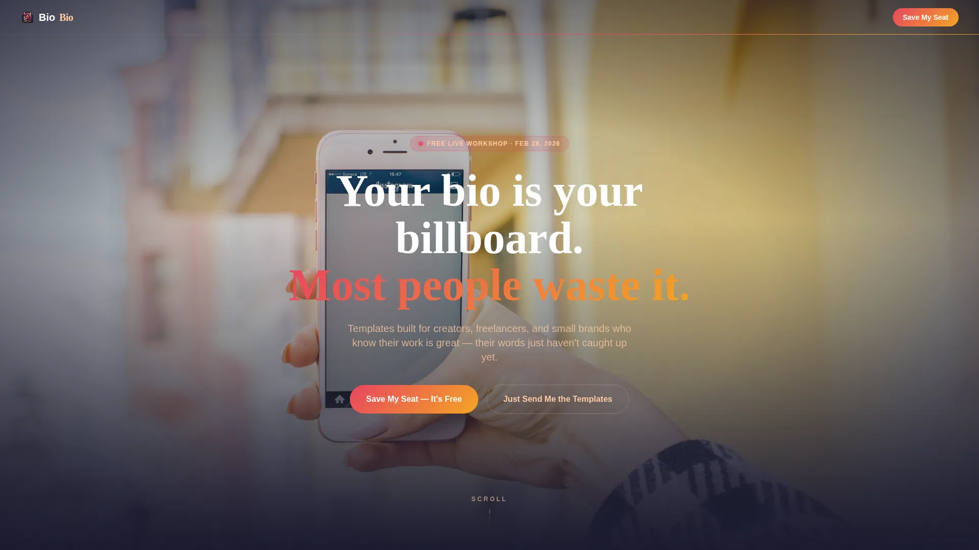 Instagram Content Reviews Website Template