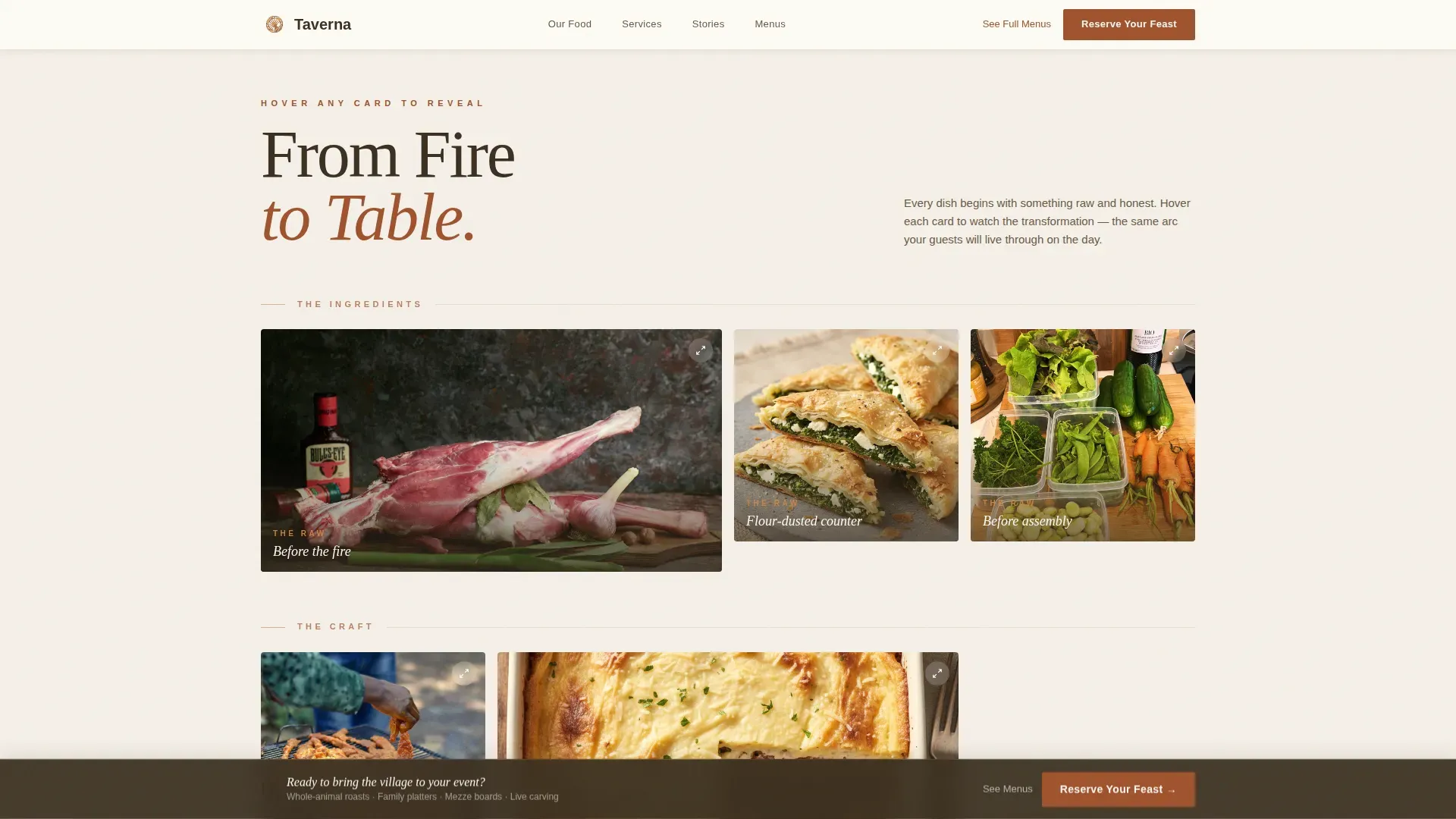 Greek Dining Booking Website Template