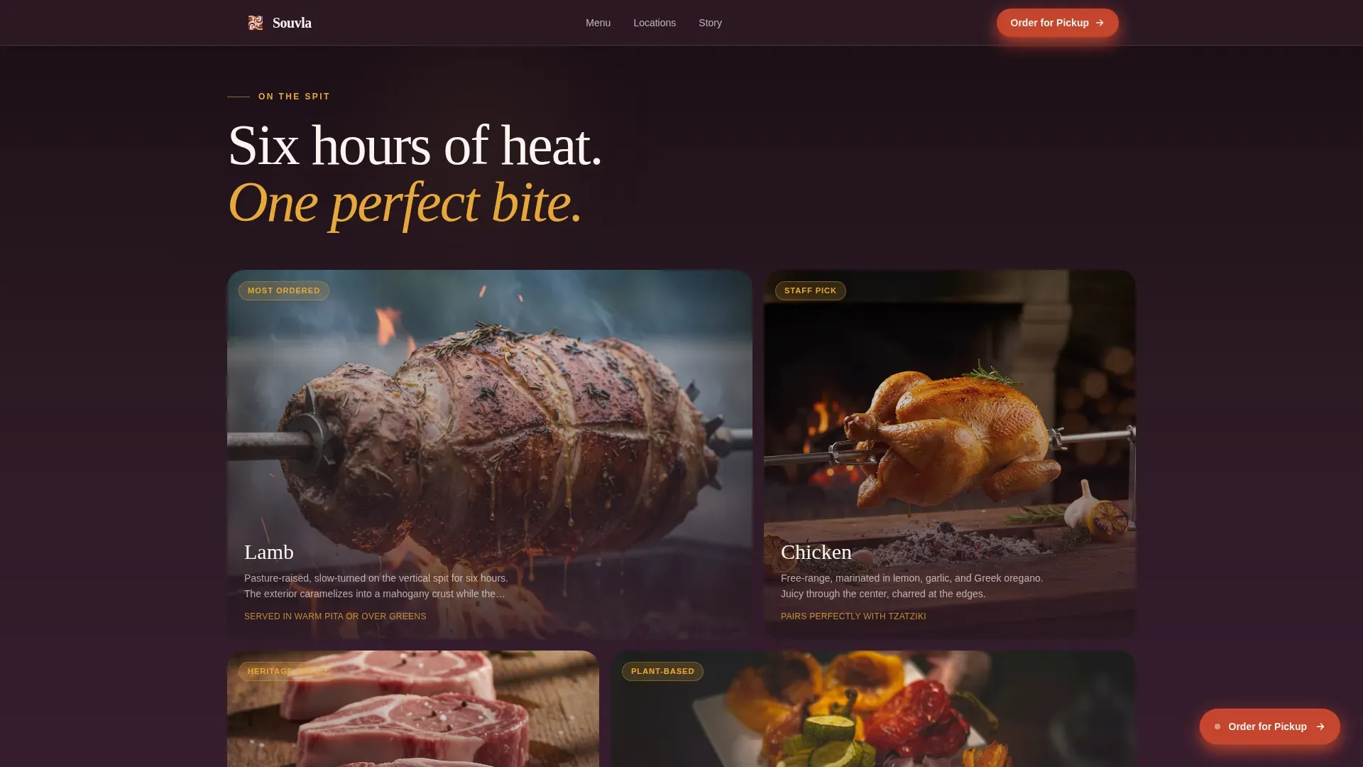 Greek Dining Professional Website Template