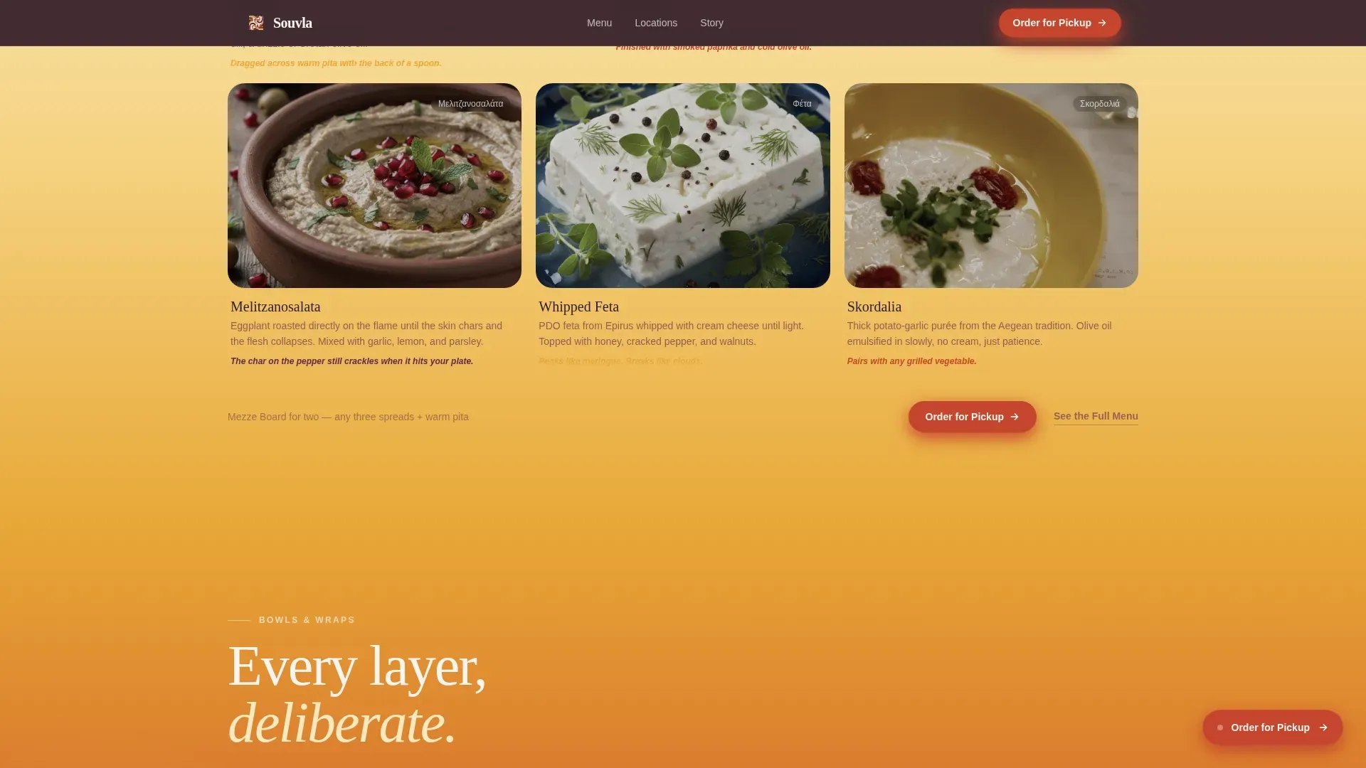 Greek Dining Professional Website Template