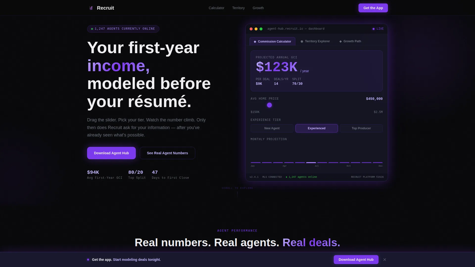 Real Estate Agent Careers & Recruitment Website Template