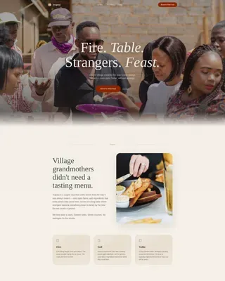 Greek Dining Specialist Booking Website Template