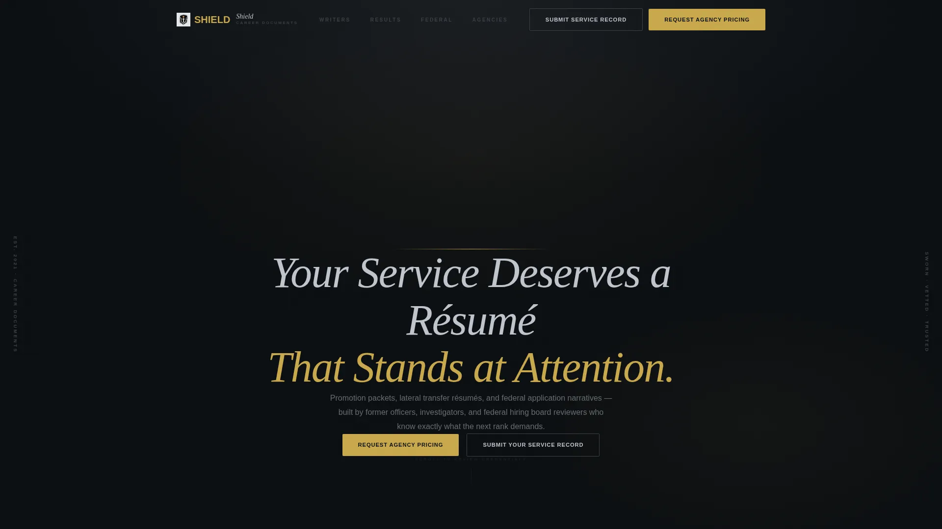 Police Officer Profile Careers Website Template