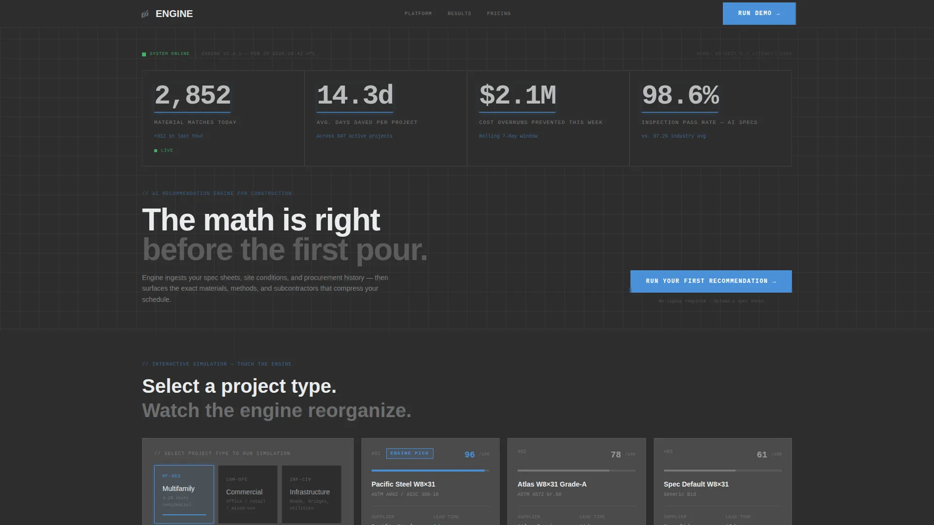 AI for Construction Professional Website Template