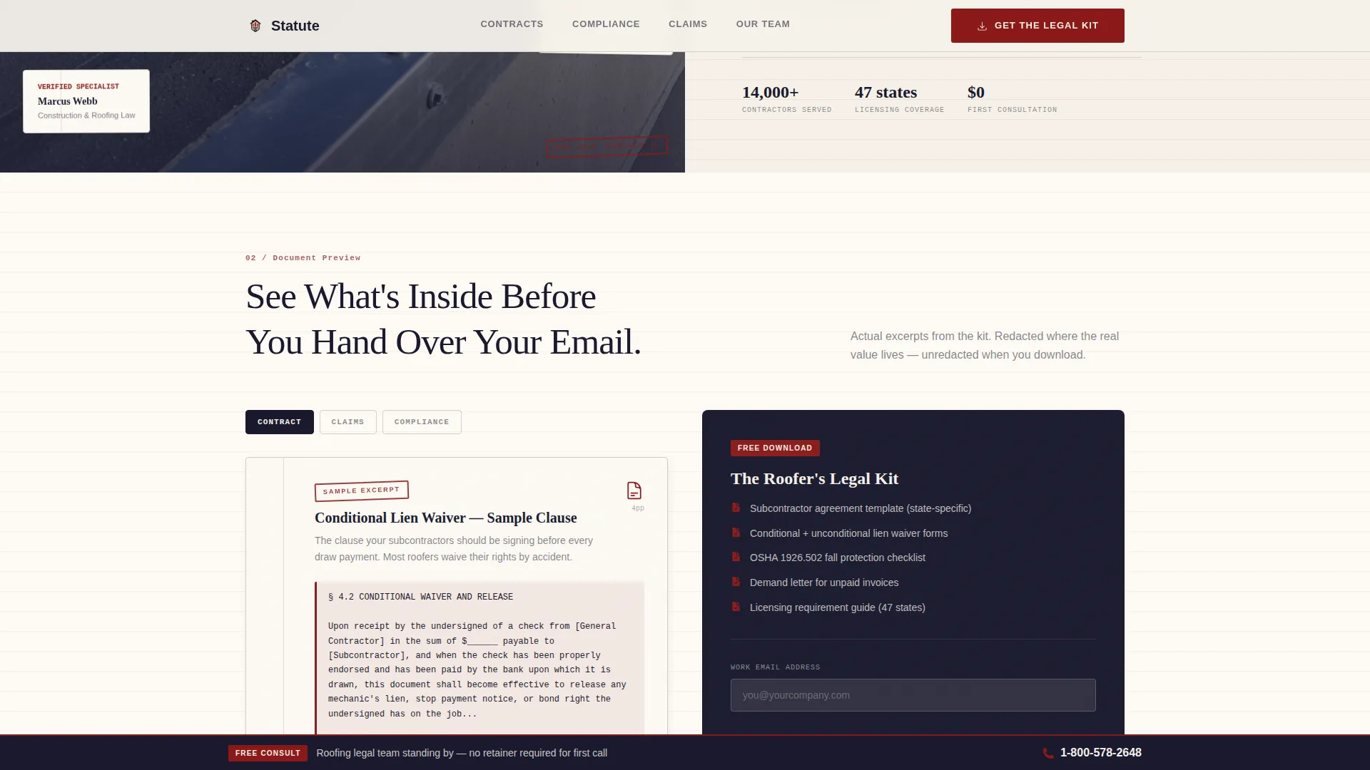 Roofer Reviews Website Template