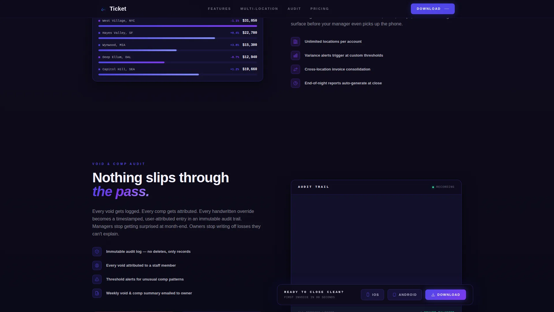 Restaurant Software & SaaS Professional Website Template