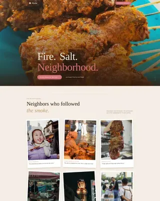 Street Food & Market Stall Specialist Professional Website Template