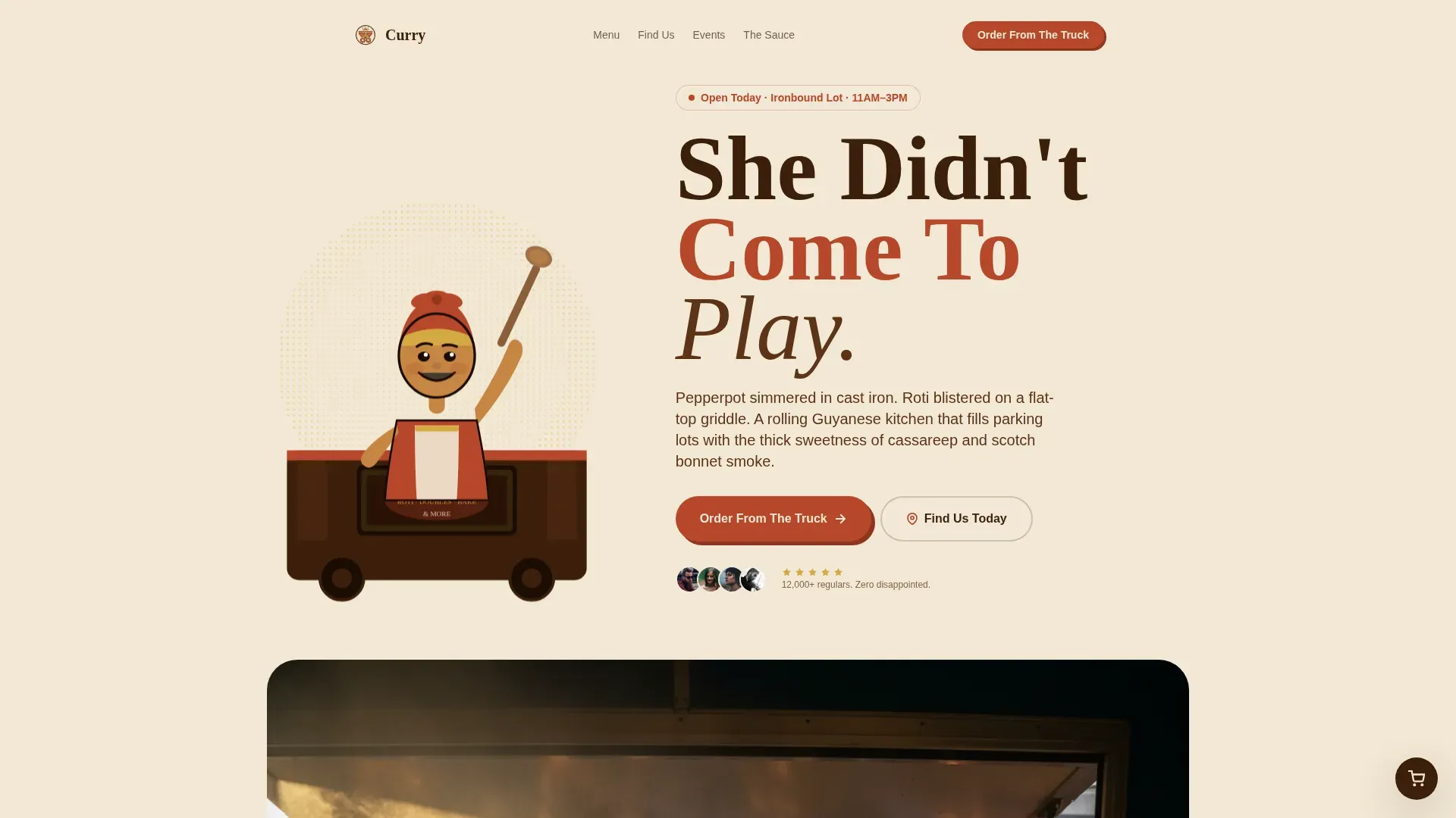 Vibrant Guyanese Dining | Free Website Template | Rocket