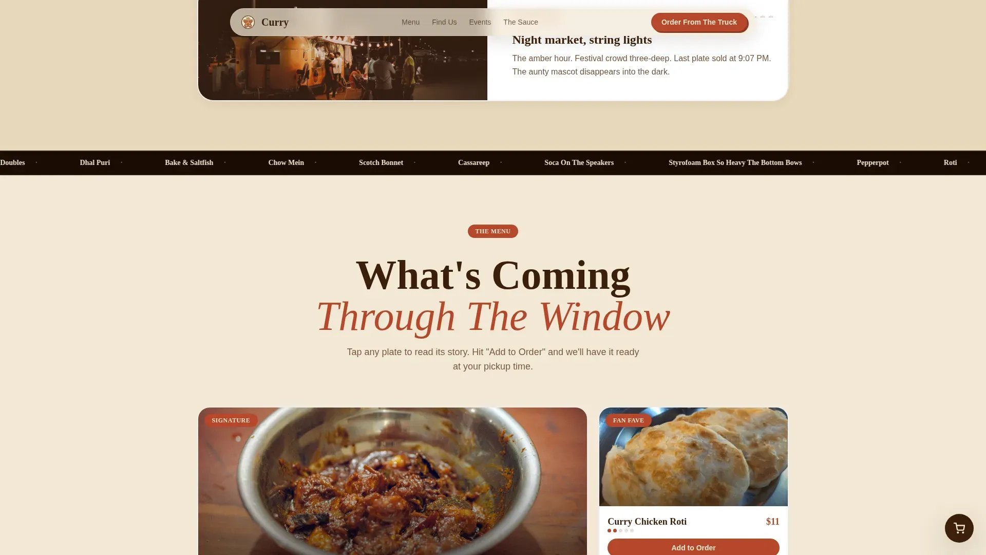 Vibrant Guyanese Dining | Free Website Template | Rocket