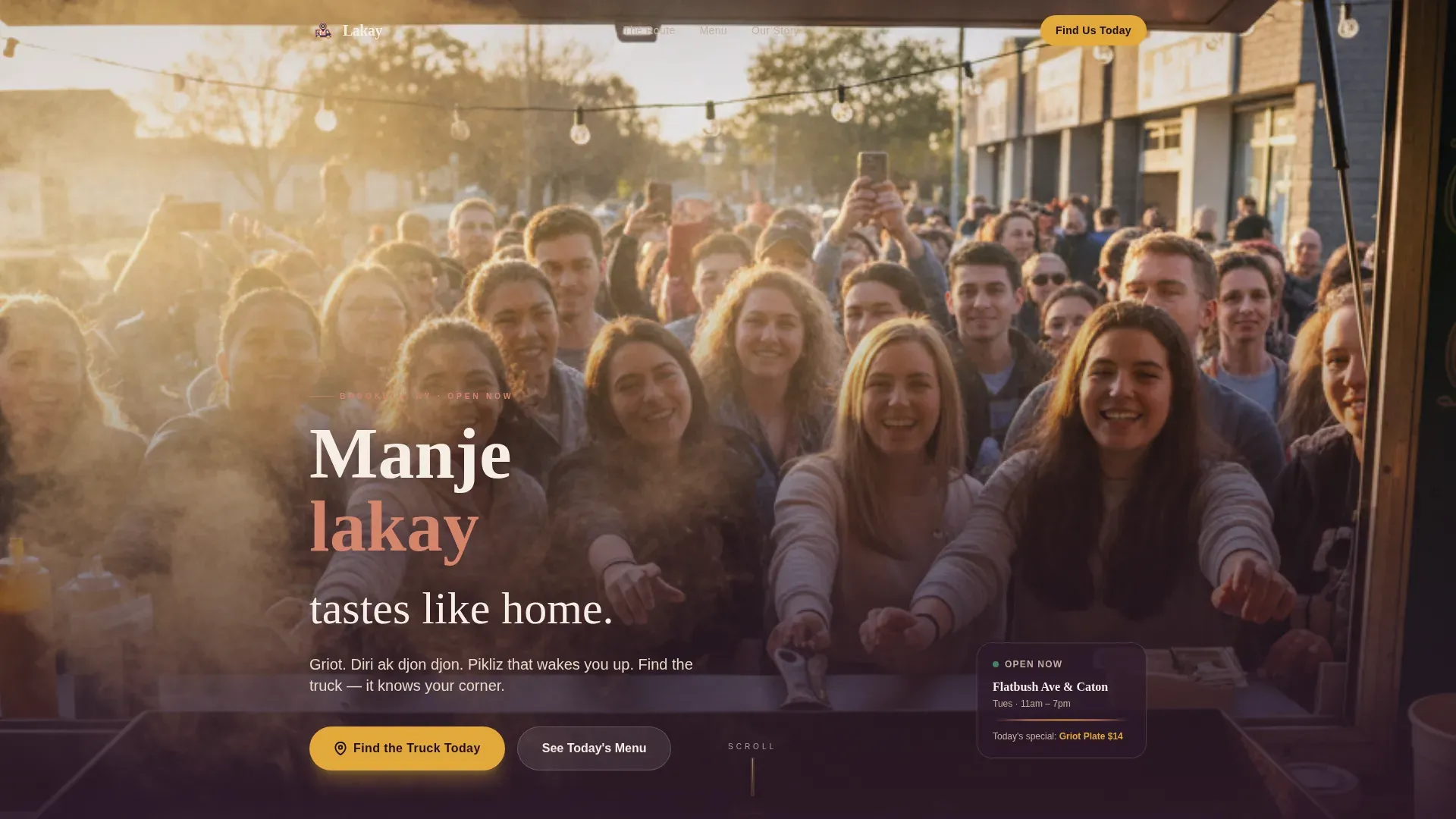 Bold Haitian Catering | Free Website Template | Rocket