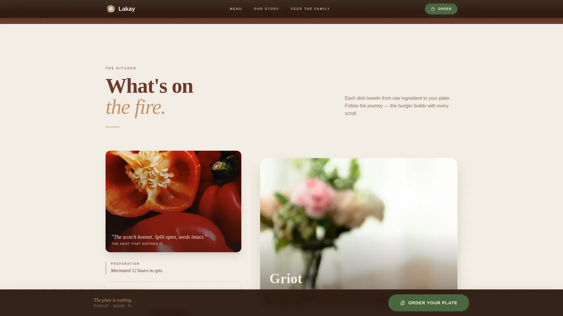 Authentic Haitian Restaurant | Free Website Template | Rocket
