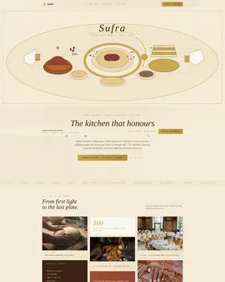 Halal Food & Dining Booking Website Template