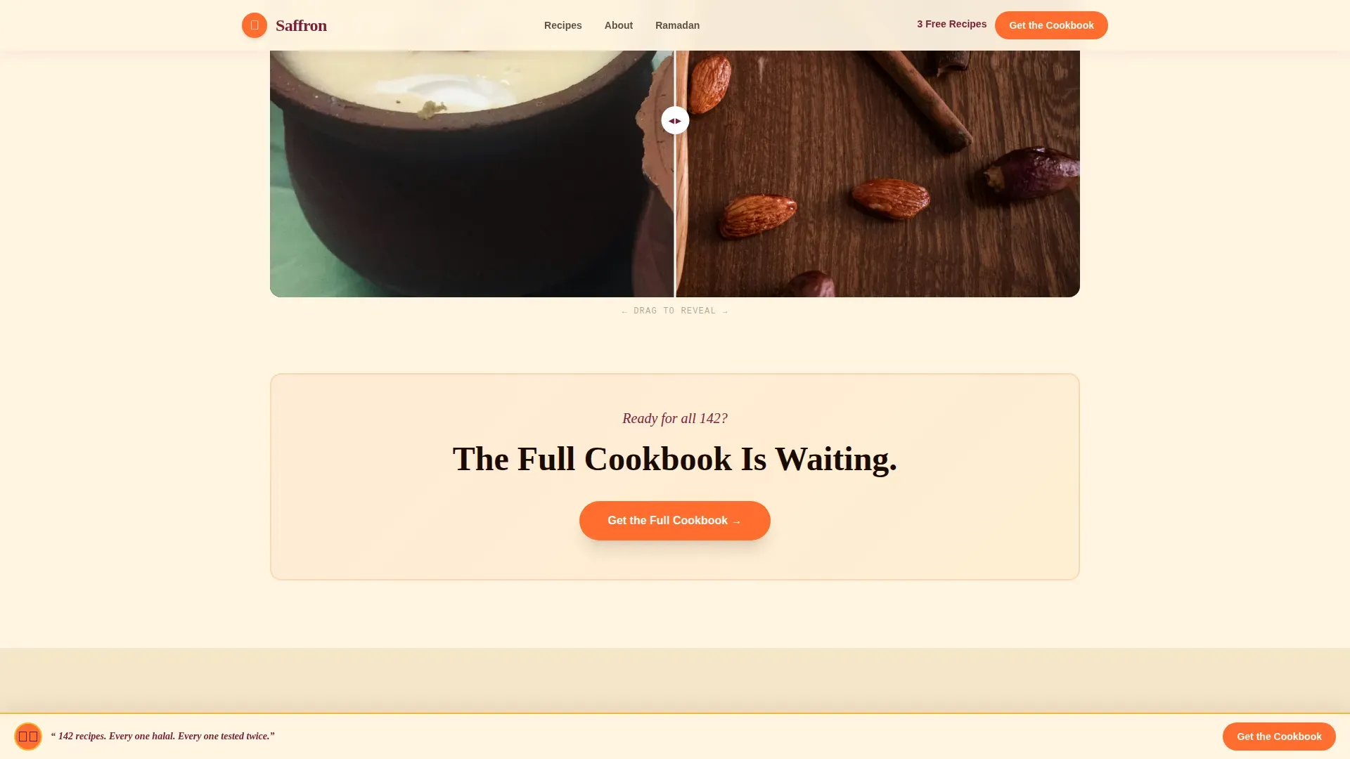 Halal Food & Dining Blog Website Template