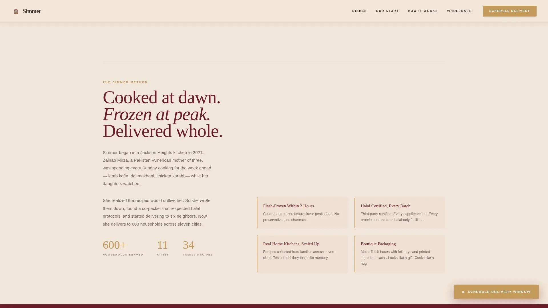 Halal Food & Dining Specialist Blog Website Template