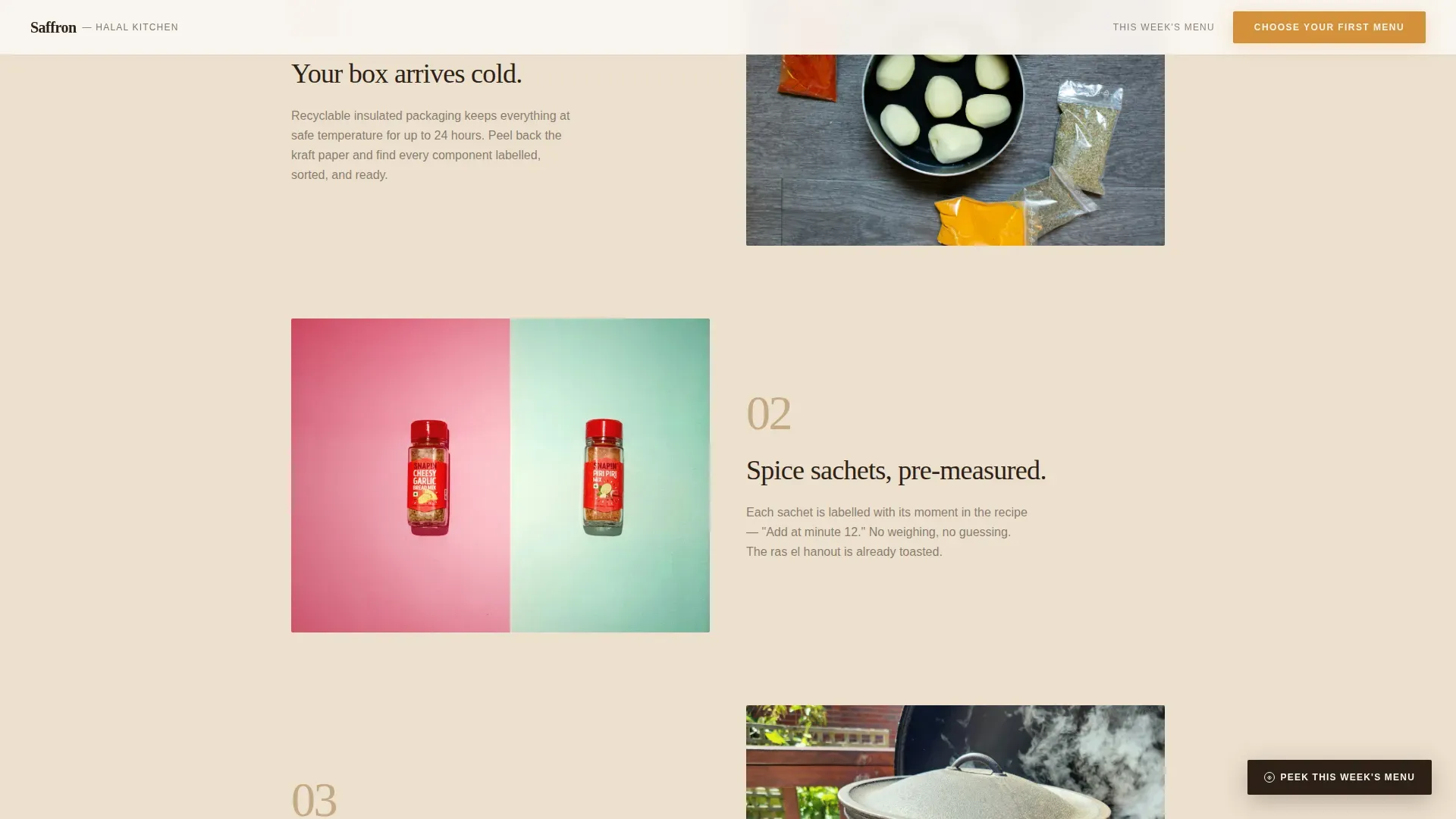 Halal Food & Dining Blog Website Template