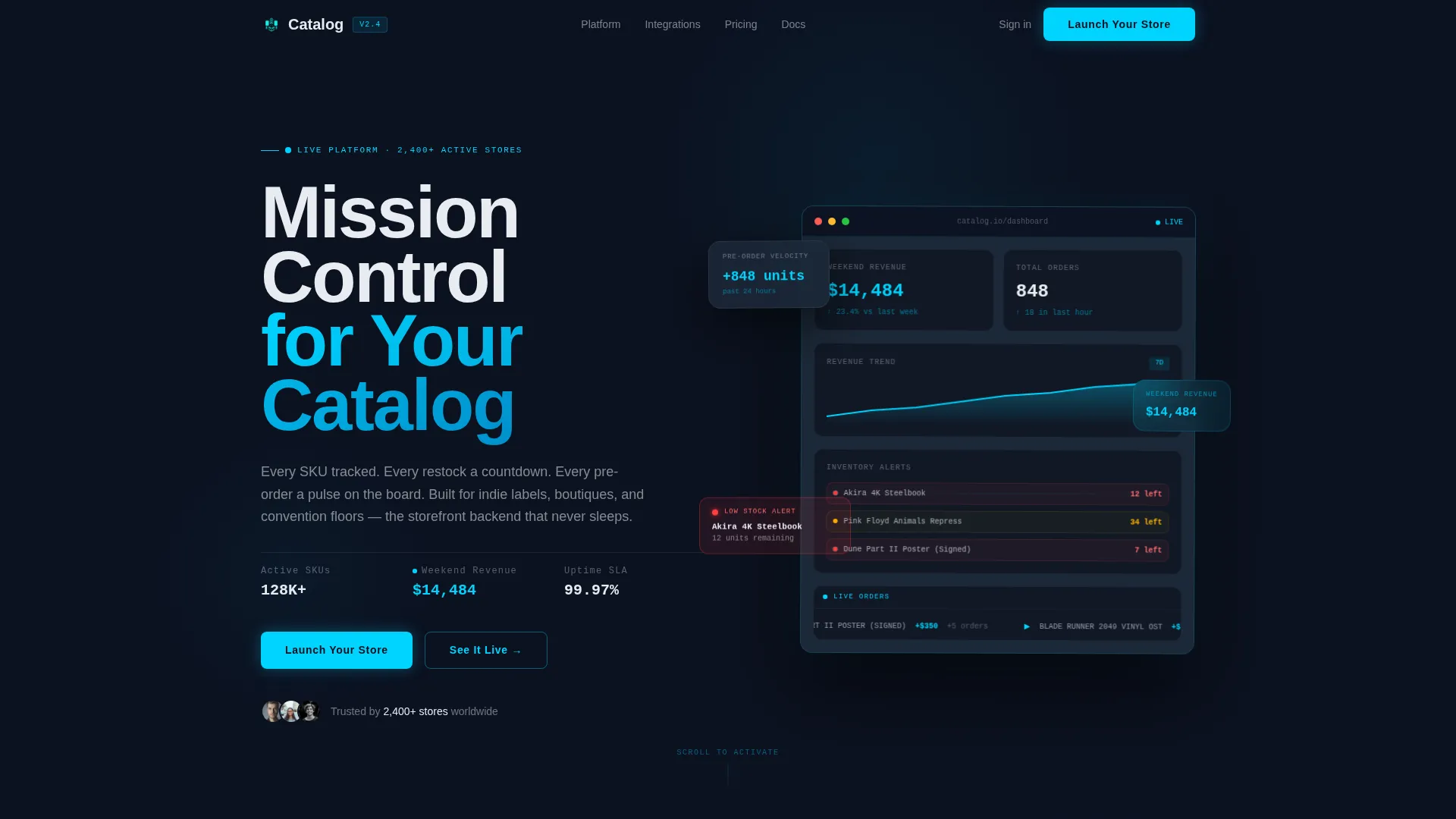Entertainment Digital Presence Professional Website Template