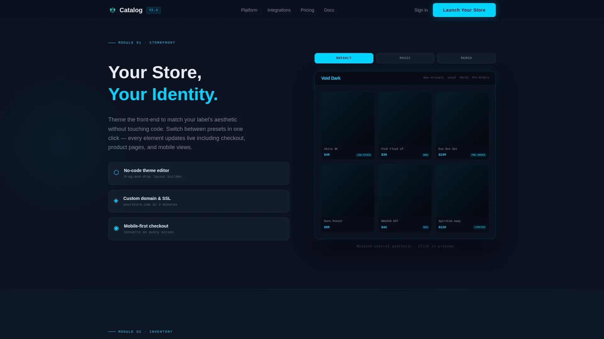 Entertainment Digital Presence Professional Website Template