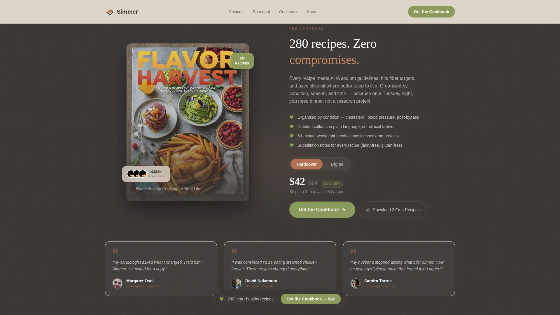 Smart Nutrition Recipes | Free Website Template | Rocket