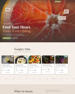 Smart Nutrition Recipes | Free Website Template | Rocket