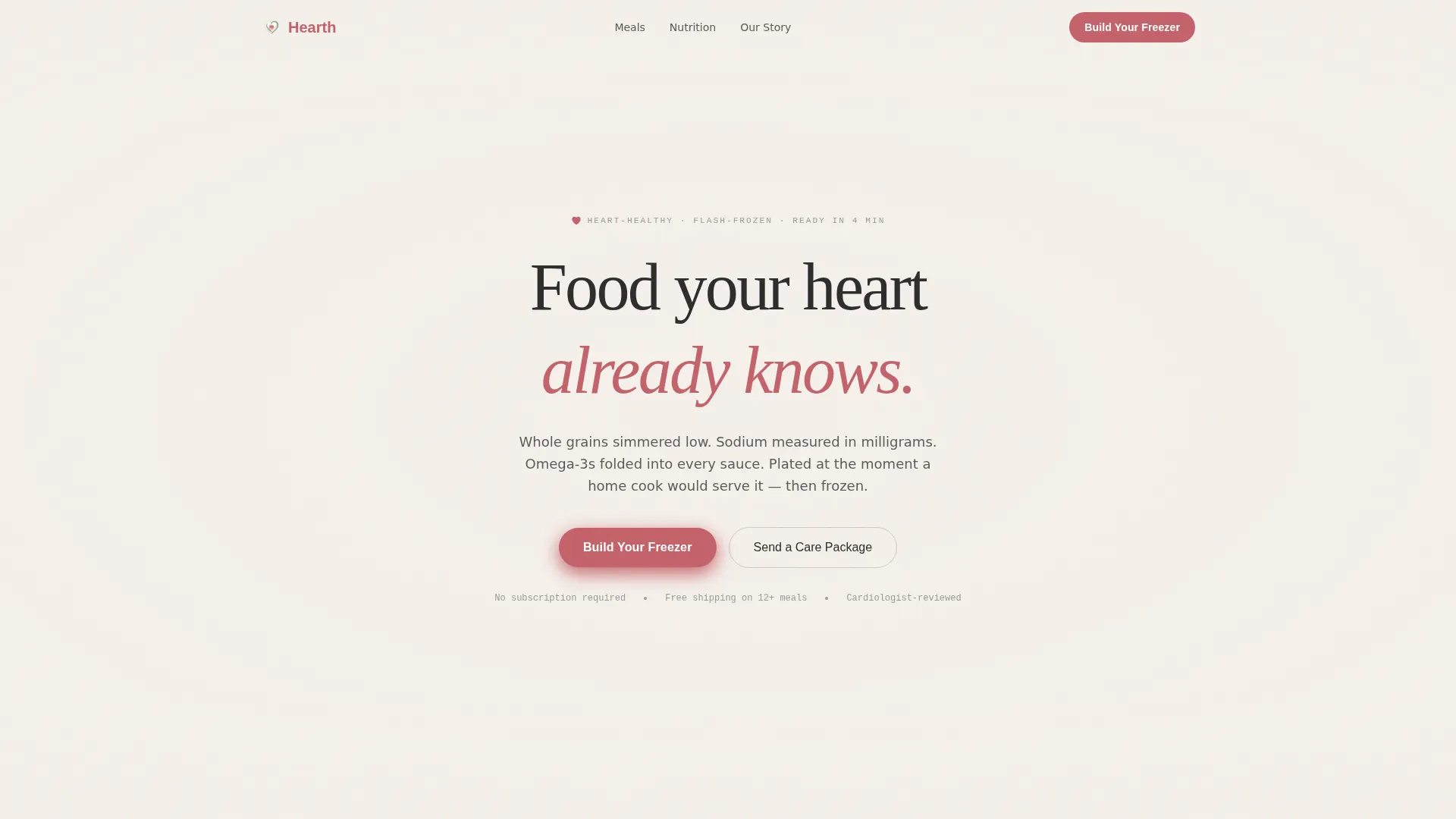 Nourishing Hearthealthy | Free Website Template | Rocket