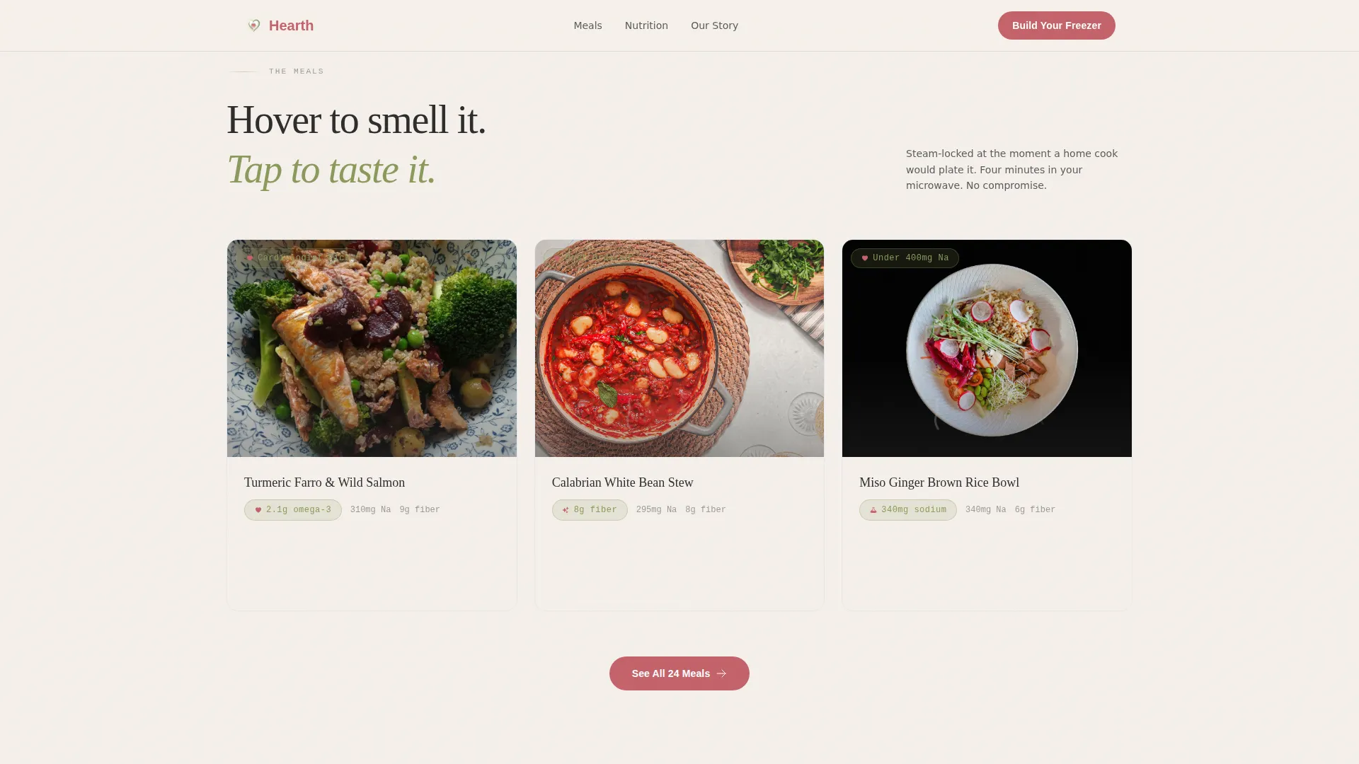 Nourishing Hearthealthy | Free Website Template | Rocket