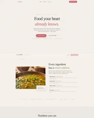 Nourishing Hearthealthy | Free Website Template | Rocket