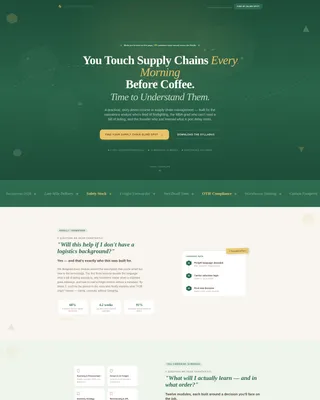 Online Skill Courses FAQ Website Template