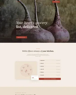 Premium Organic Grocery | Free Website Template | Rocket