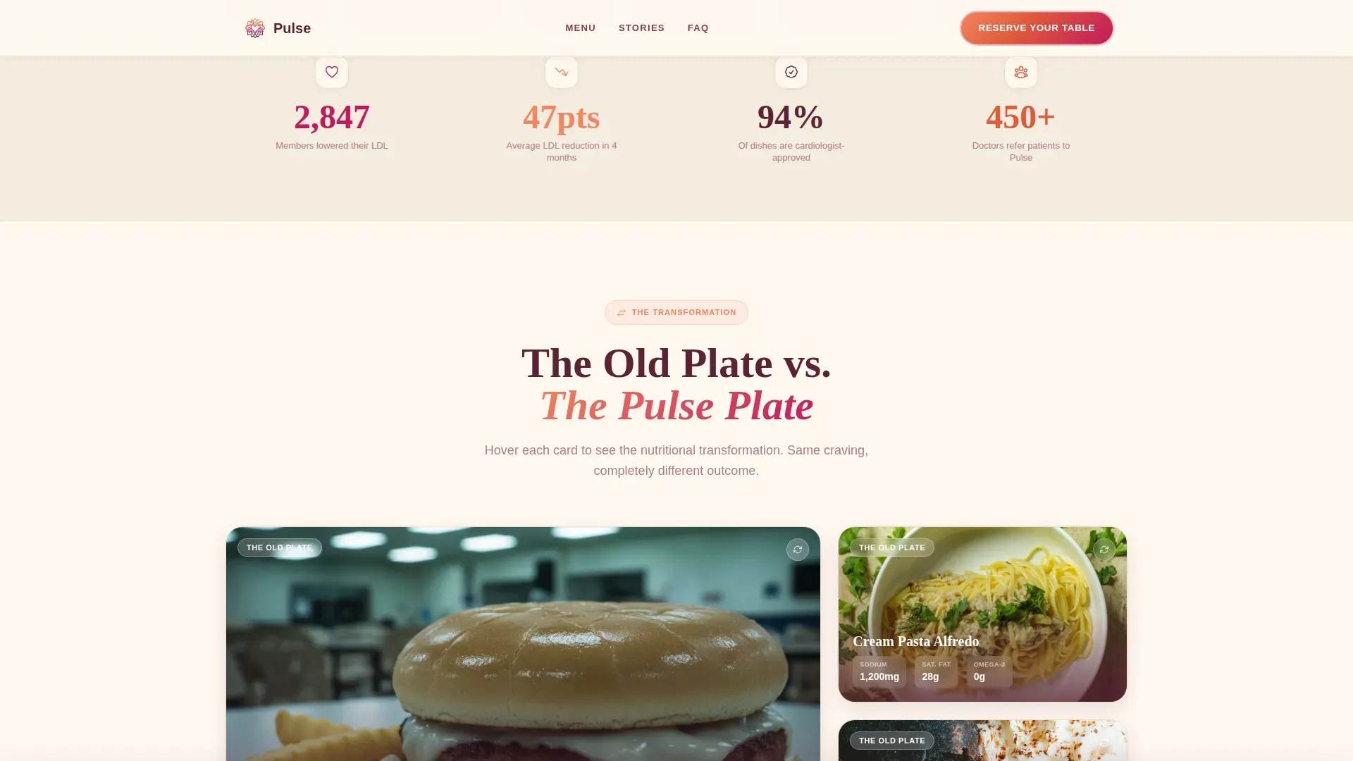 Wellness Restaurant Nutrition | Free Website Template | Rocket