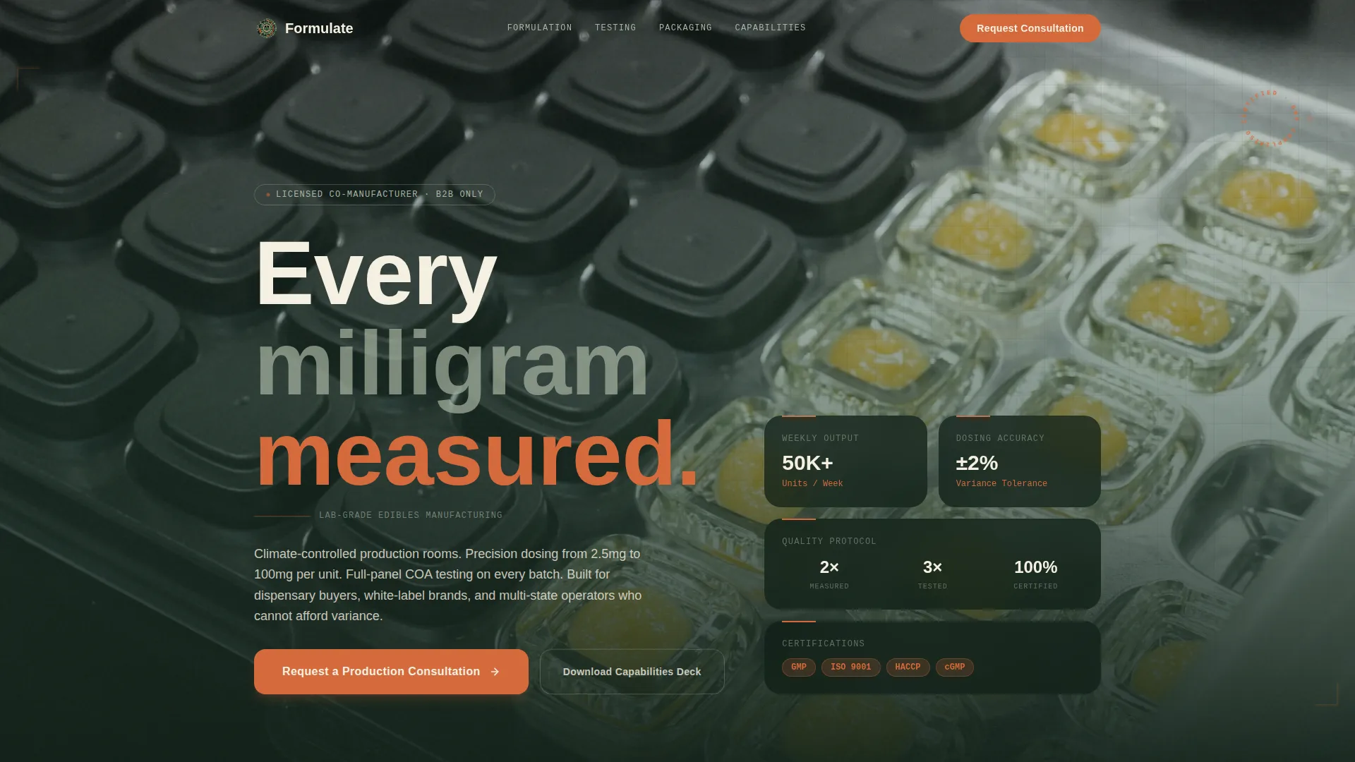 Cannabis Cultivation & Production Professional Website Template