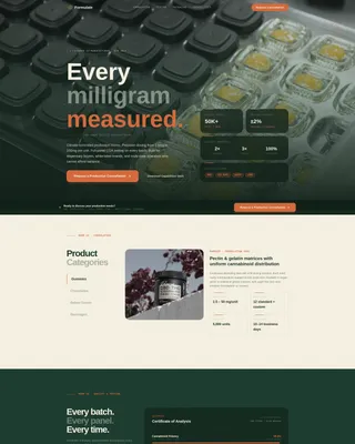 Cannabis Cultivation & Production Professional Website Template