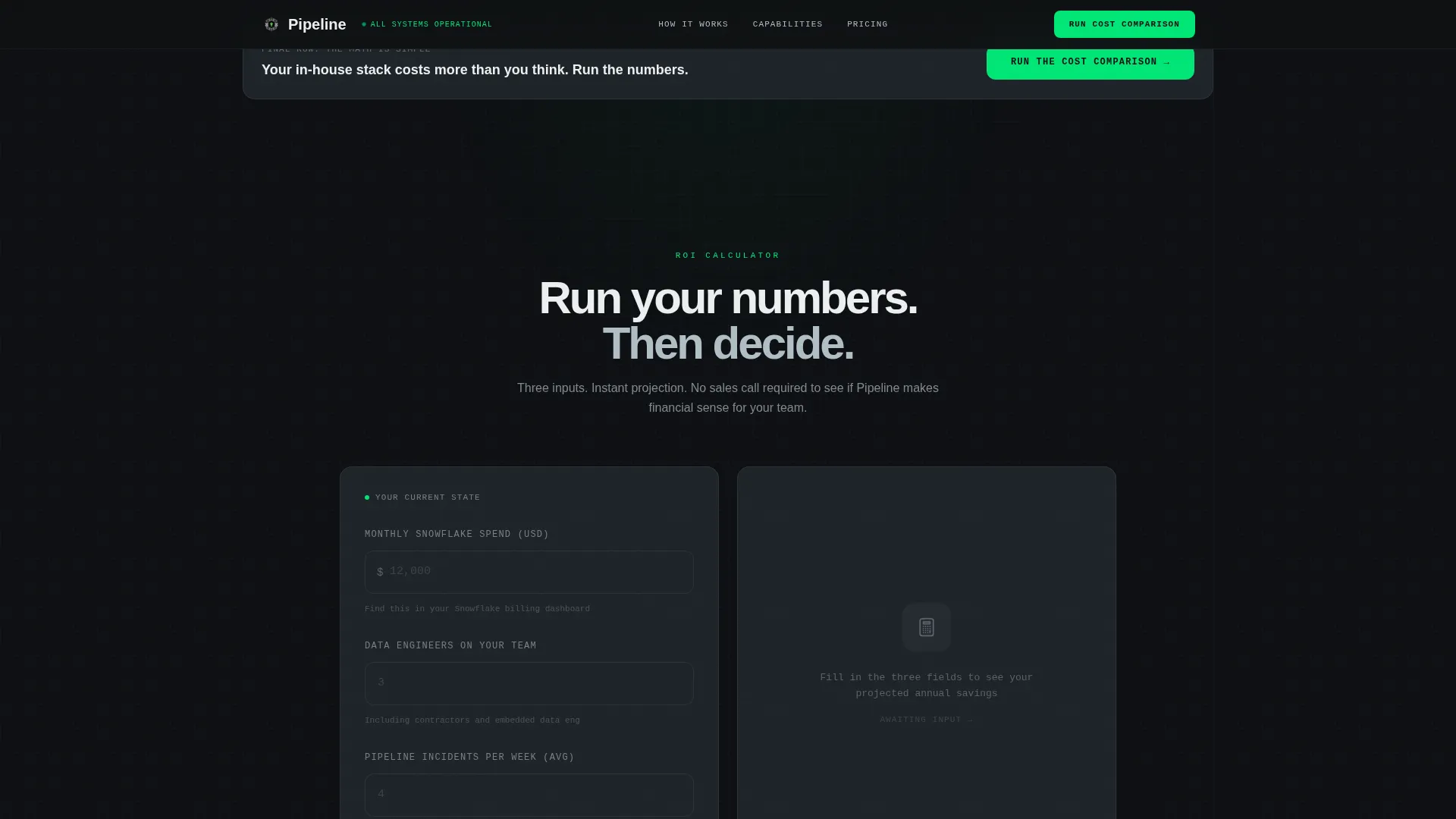 DataOps Managed Service Landing Page Template