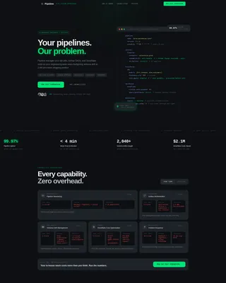 DataOps Managed Service Landing Page Template