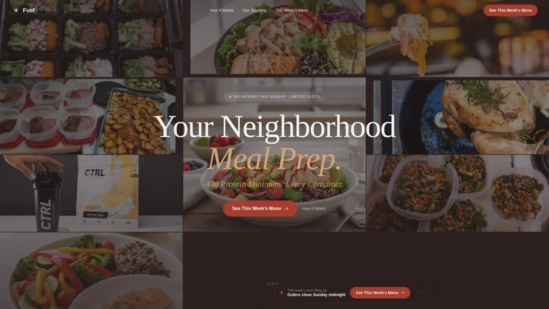 High-Protein Food & Dining Reviews Website Template