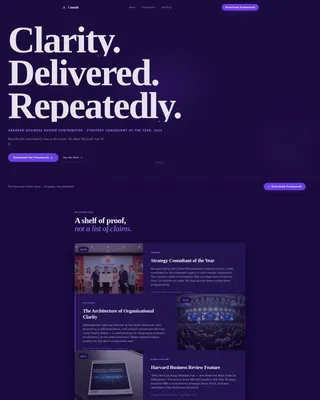 Consultant Career Portfolio Website Template
