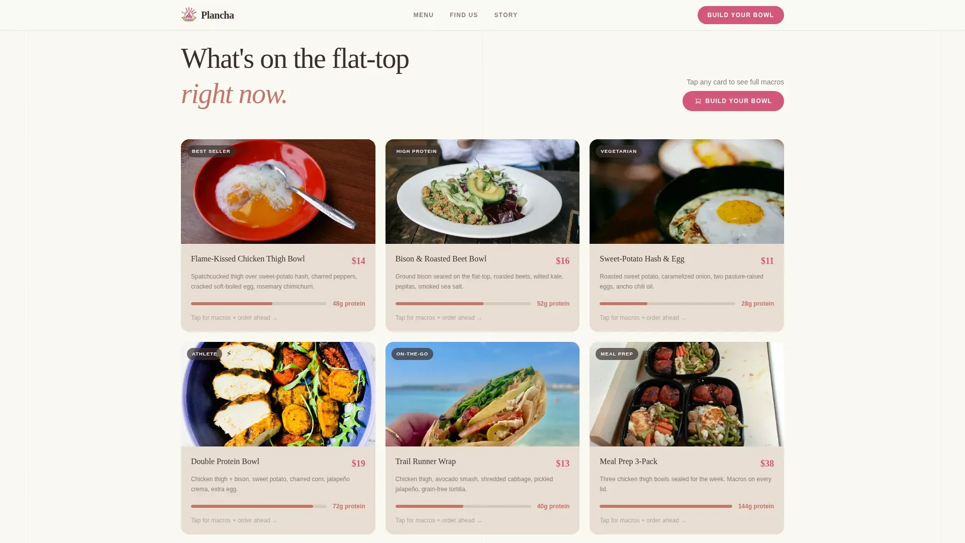 High-Protein Food & Dining Professional Website Template