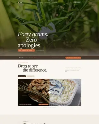 High-Protein Food & Dining Professional Website Template
