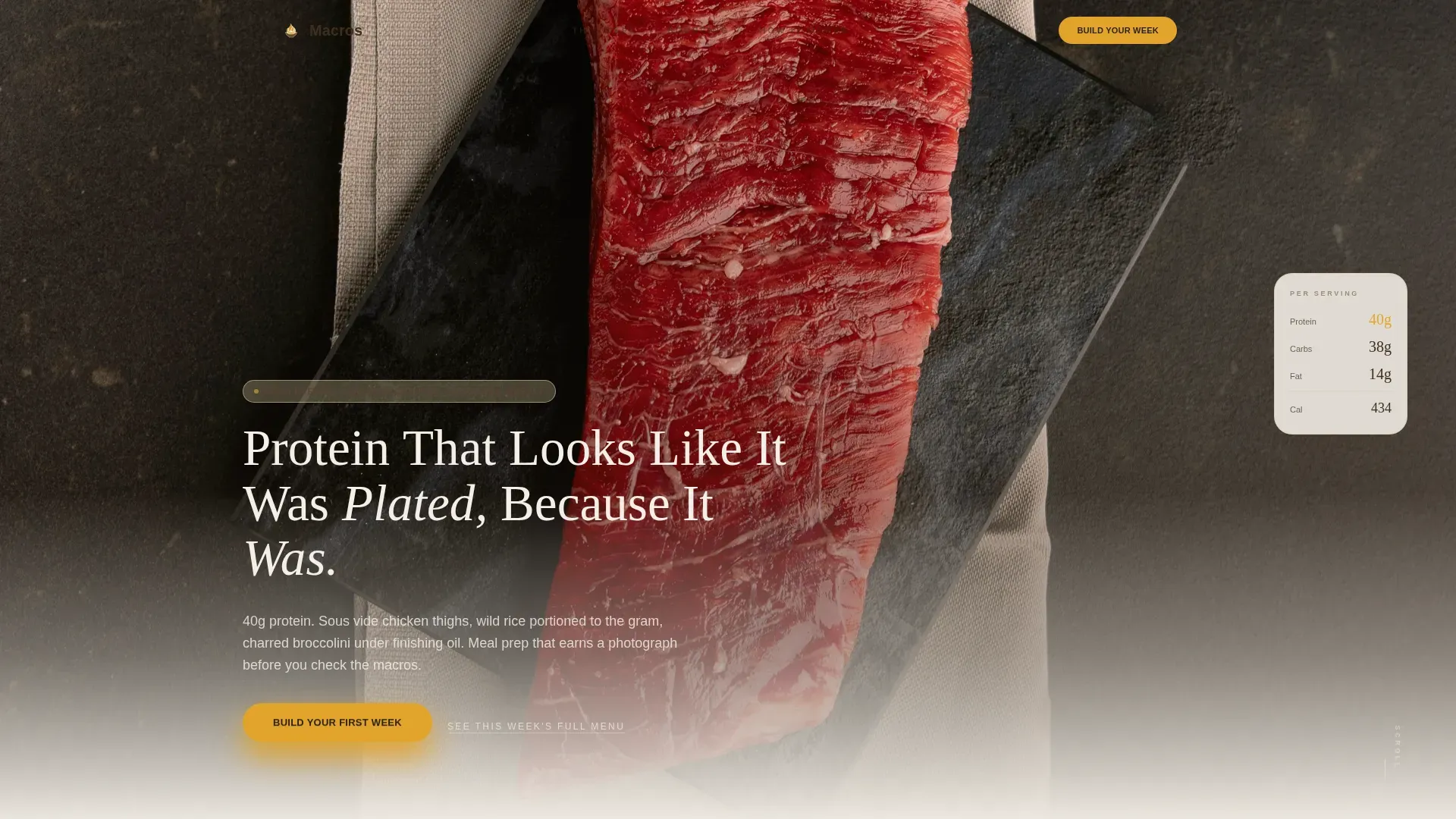 Local High-Protein Food & Dining Professional Website Template