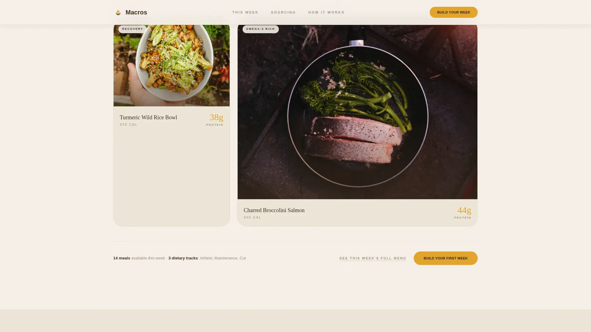 Local High-Protein Food & Dining Professional Website Template