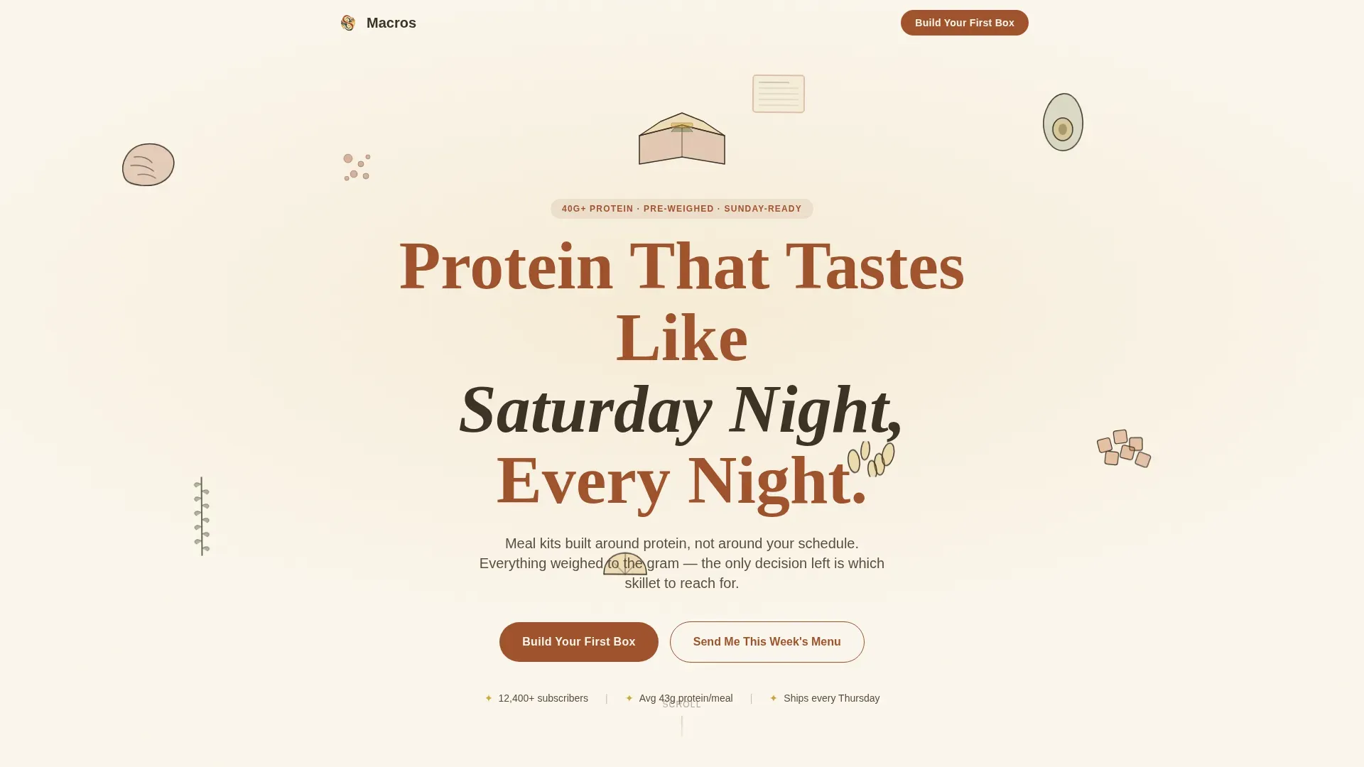 High-Protein Food & Dining Advanced Professional Website Template