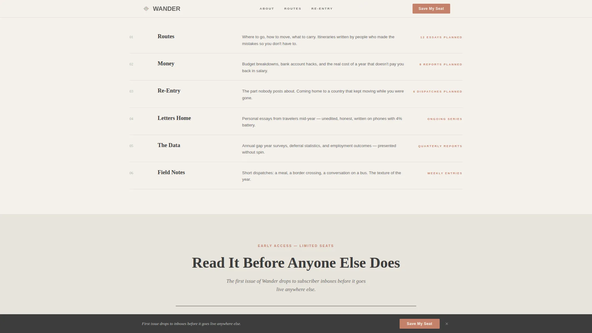 Personal Blog Pre-Launch Website Template