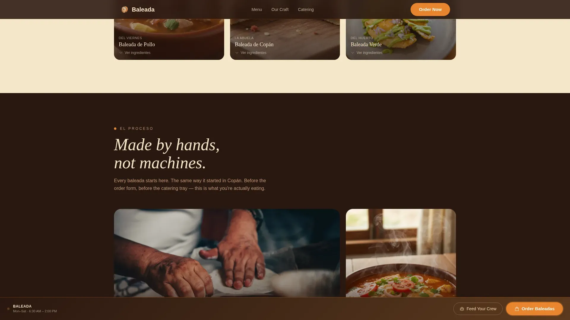 Warm Artisan Gallery | Free Website Template | Rocket
