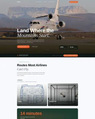 Airline & Aviation Professional Website Template
