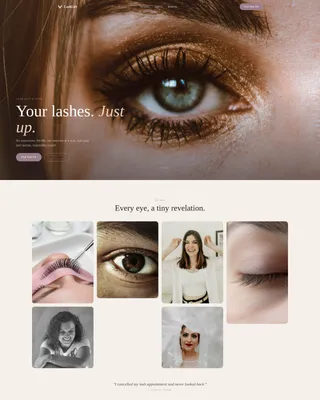 Nail & Lash Studio Booking Website Template
