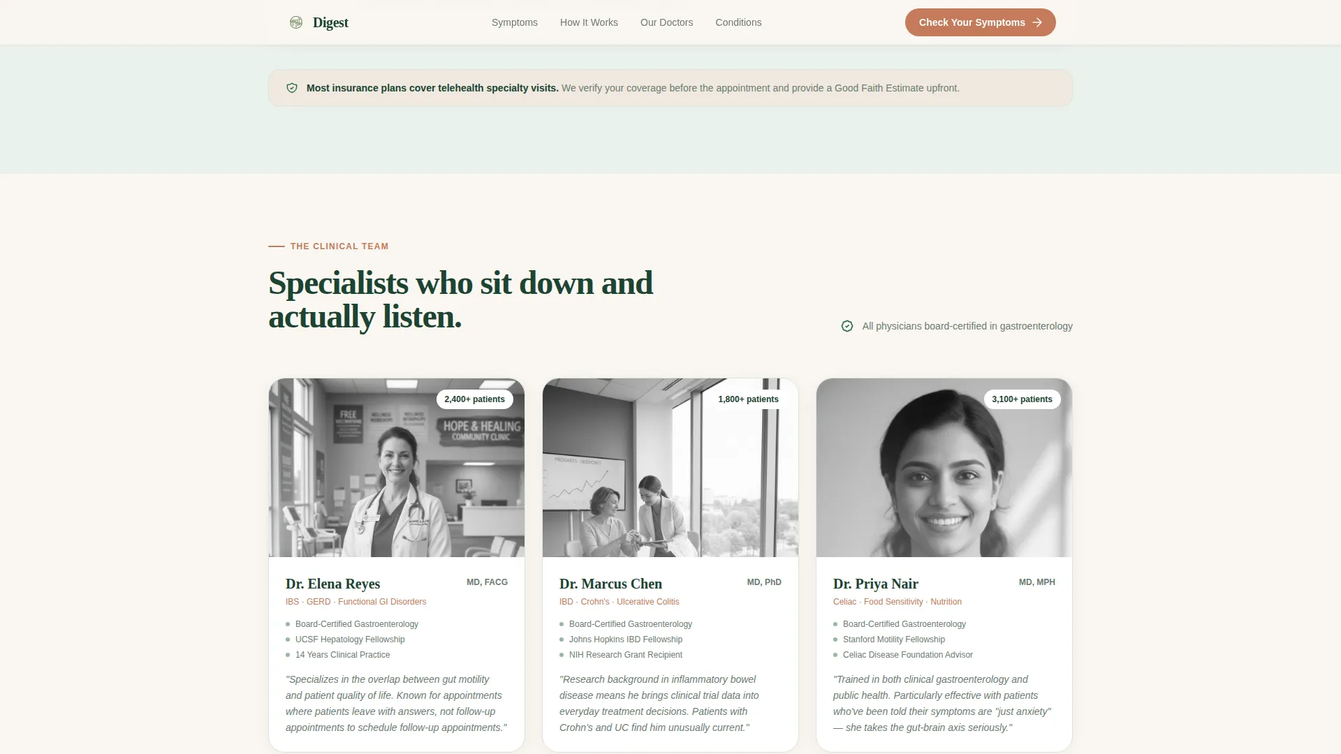 Gastroenterology Medicine Booking Website Template