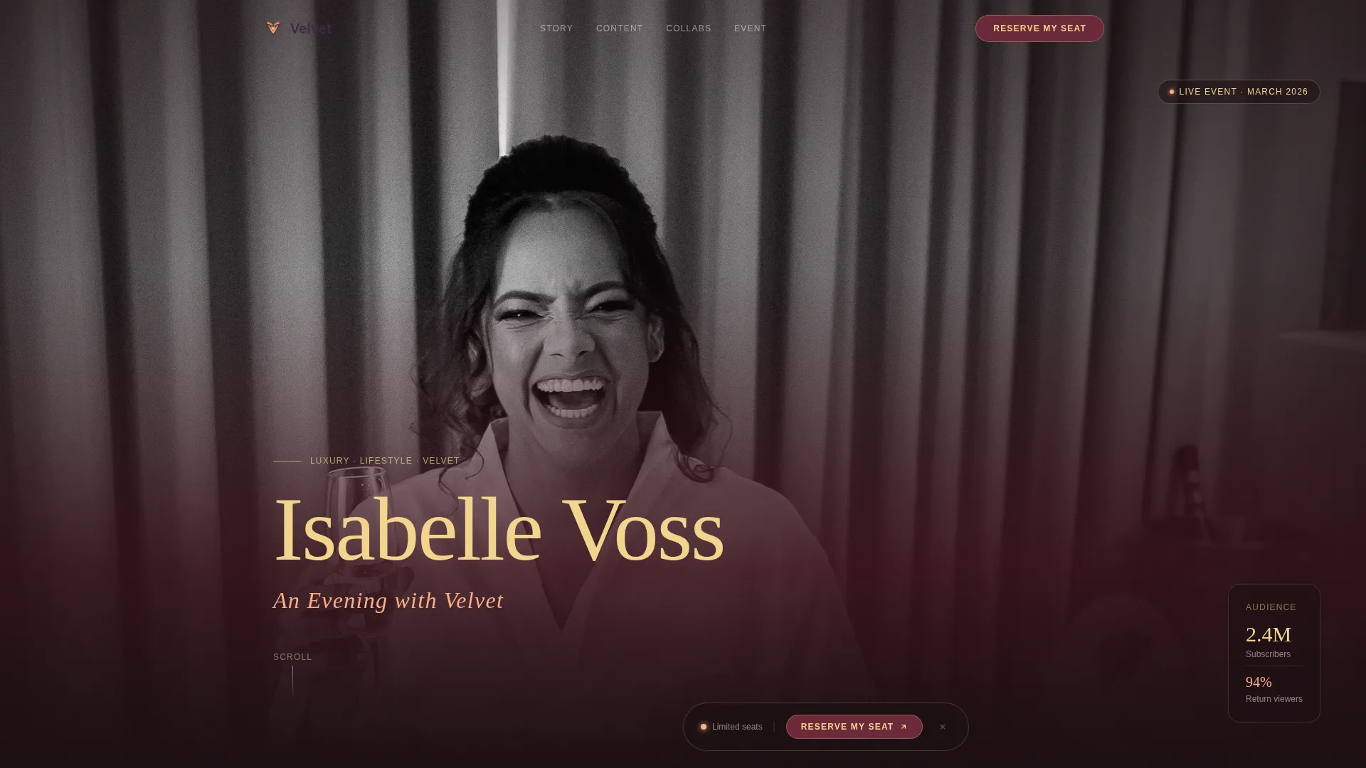 Content Creator Reviews Website Template